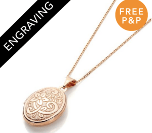 9ct Rose Gold Oval Locket - £75.50