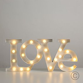 Contemporary-Warm-White-24-LED-Battery-Operated-LOVE-Shaped-Decorative-Wall-Light-0